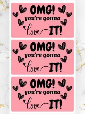 100 Thank you Stickers for Packaging | Small Business Labels